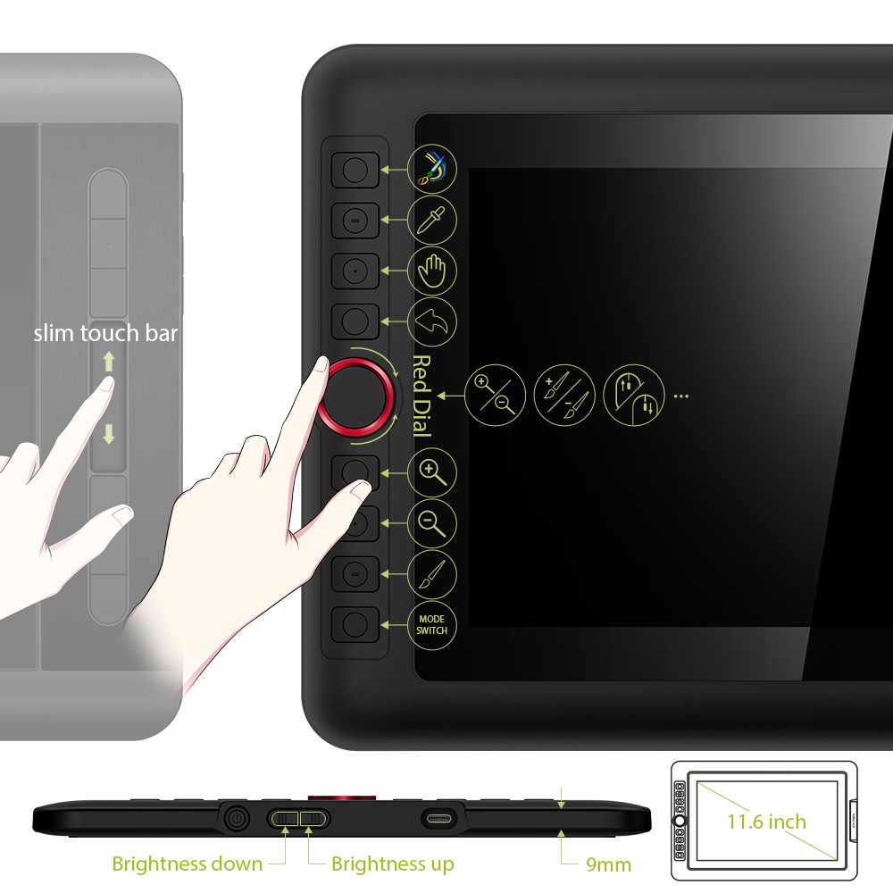 XPPEN Artist 12 Pro Pen Display Graphics Drawing Tablet