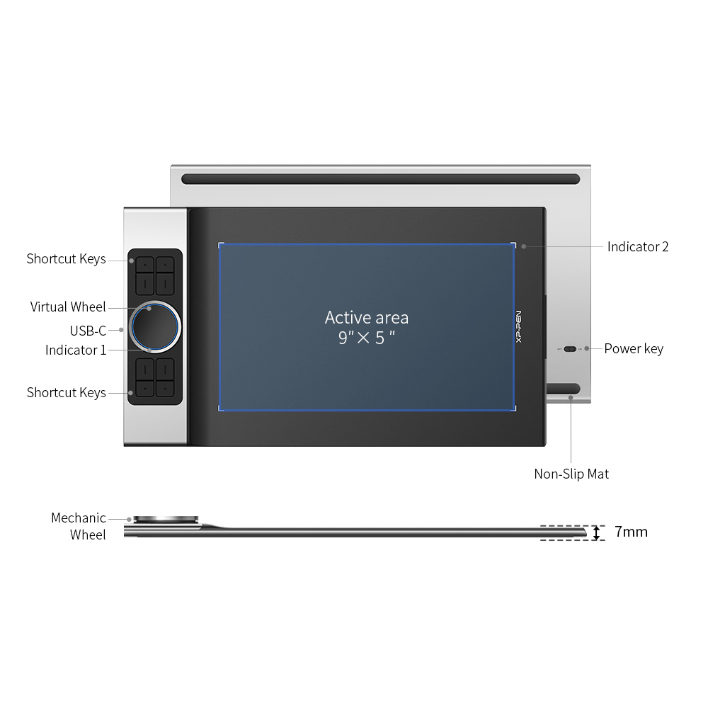 Deco Pro SW/MW Bluetooth professional graphic art tablet | XP-Pen UK ...